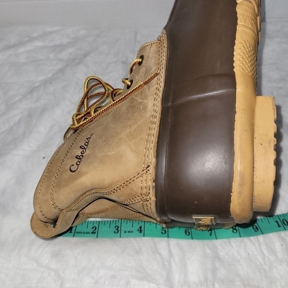 Cabela's Men's "Steel Shank" Leather Upper Duck Work Boots Men's Size 10 - Picture 12 of 12
